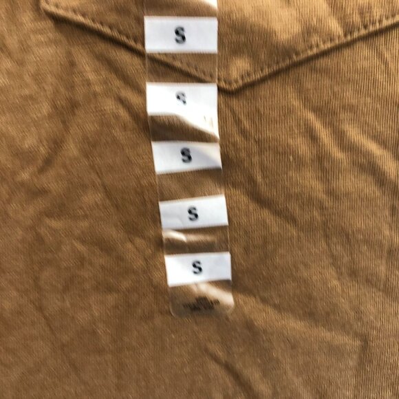 NWT Levis Mens T-Shirt Small Short Sleeve Crew Neck Casual Pocket Tee Brown - Picture 7 of 11